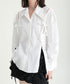Cut-Out Ribbon Sleeve Shirt